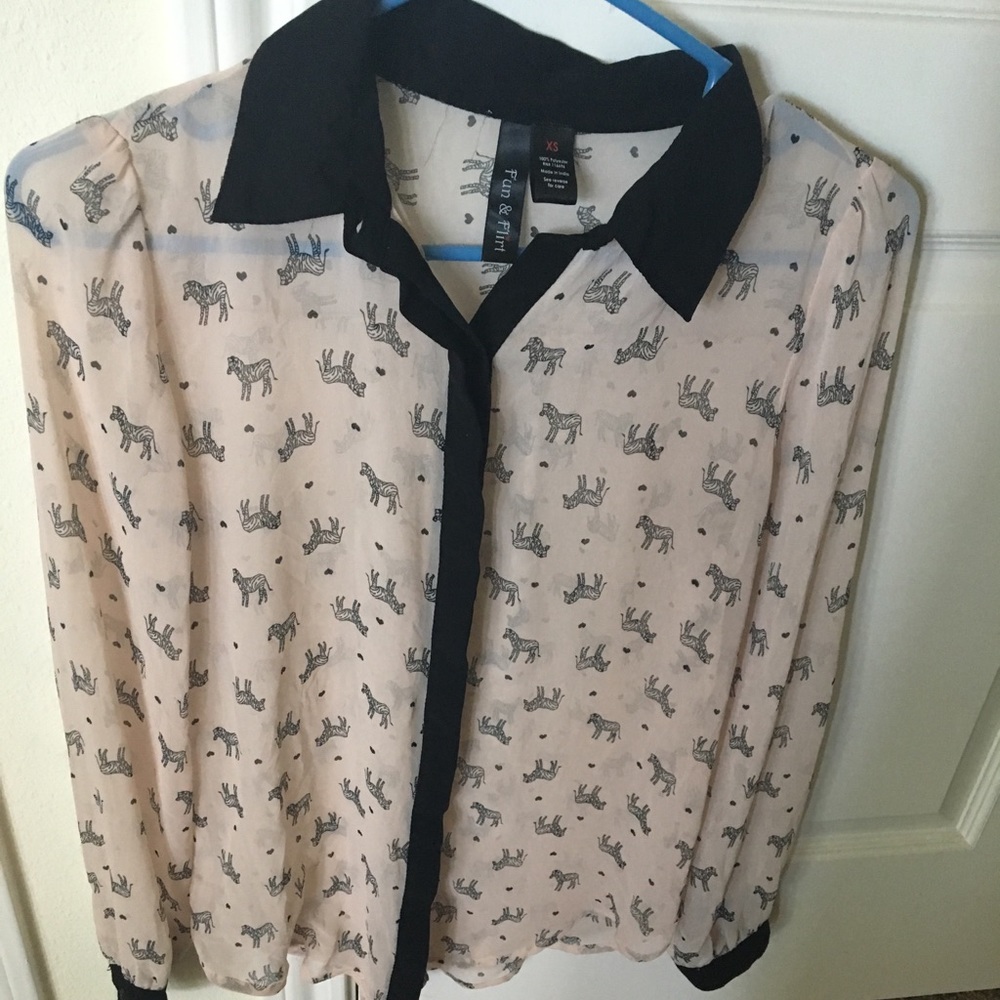 Zebra blouse